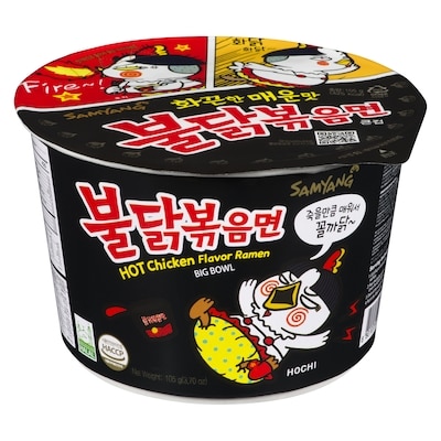 null Buldak Stir-Fried Ramen Artificial Spicy Chicken Flavor 105 g, $3.32/100g