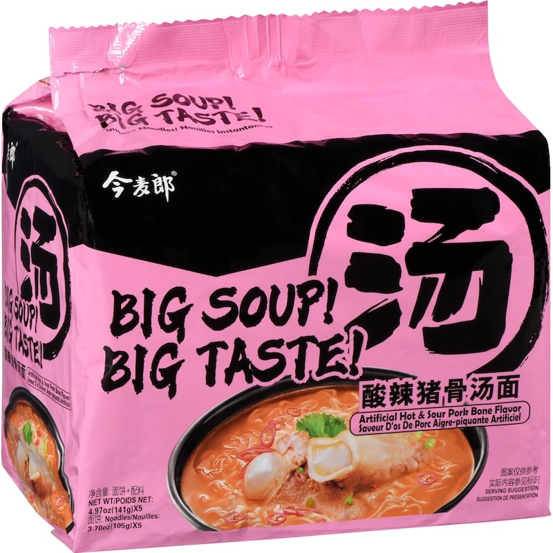 Instant Noodles Artificial Hot & Sour Pork Bone Flavor