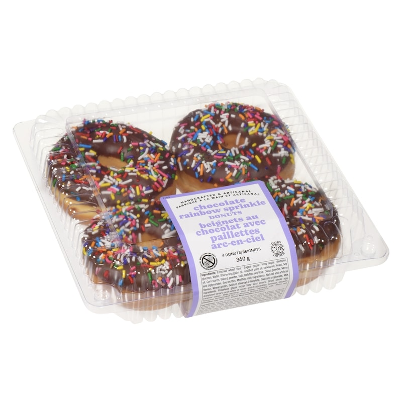 Chocolate Rainbow Sprinkle Donuts