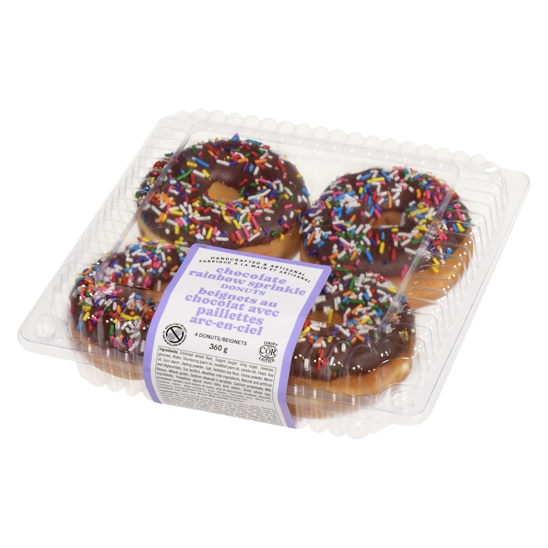 Chocolate Rainbow Sprinkle Donuts