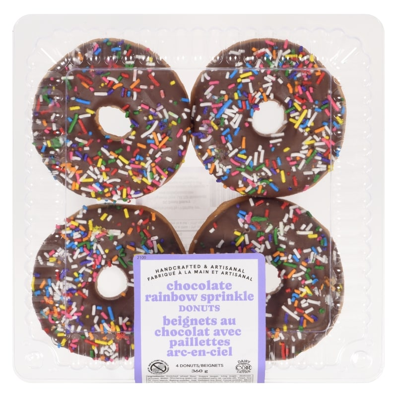 Chocolate Rainbow Sprinkle Donuts