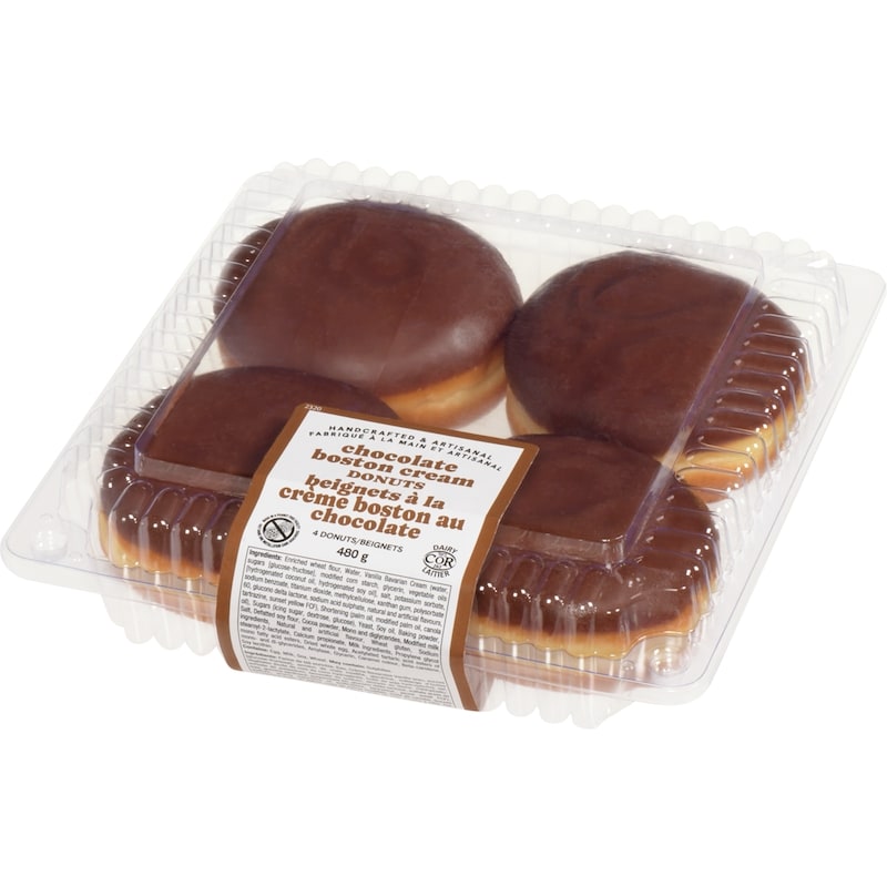 Chocolate Boston Cream Donuts