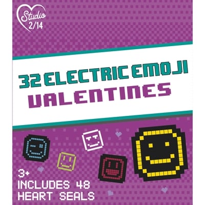 null Valentine's Cards - ELECTRIC EMOJI 1 ea, $4.00/1ea