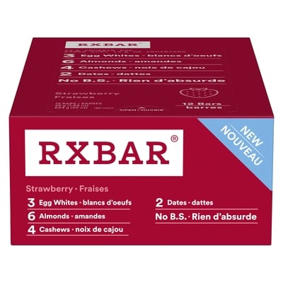 RXBar Barre protéinée à la fraise 12x52.0 g, 5,45 $/100g