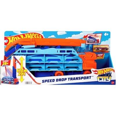 Hot Wheels Ville – Transporteur avec pente de vitesse 1 ea, 43,00 $/1ch