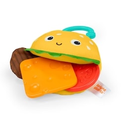 Teether Toy Say Cheeseburger 3m+
