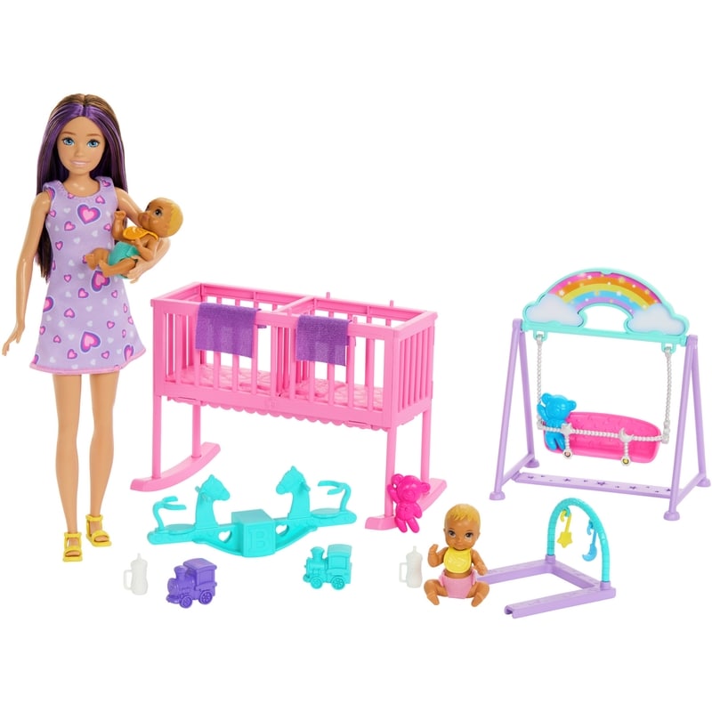 Skipper Babysitter Doll with Twin Nursery Playset & Accessories