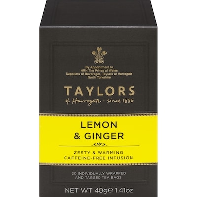 Taylors of Harrogate Zesty & Warming Caffeine-Free Infusion Lemon & Ginger 40 g, $13.73/100g