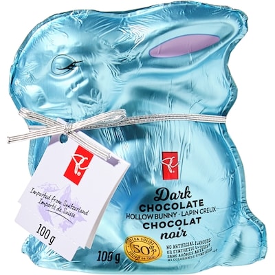 le Choix du Président Lapin creux en chocolat noir 100 g, 5,99 $/100g