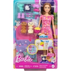 Doll and Puppy Slumber Party Playset