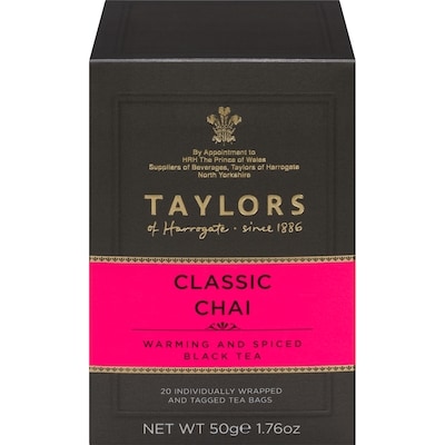Taylors of Harrogate Classic Chai Warming And Spiced Black Tea 50 g, $10.98/100g