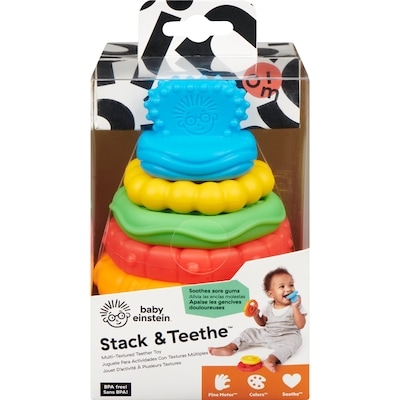 Baby Einstein Multi-Textured Teether Toy Stack & Teethe 0+ M 1 ea, $13.00/1ea