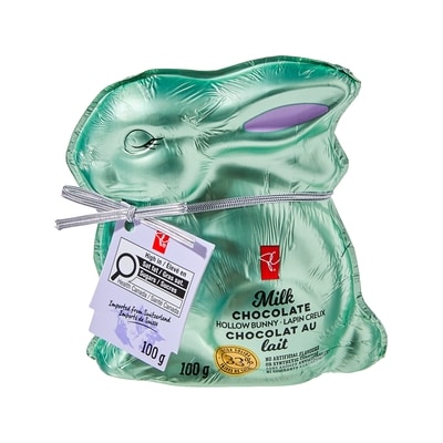 President's Choice Milk Chocolate Hollow Bunny 100 g, $6.00/100g