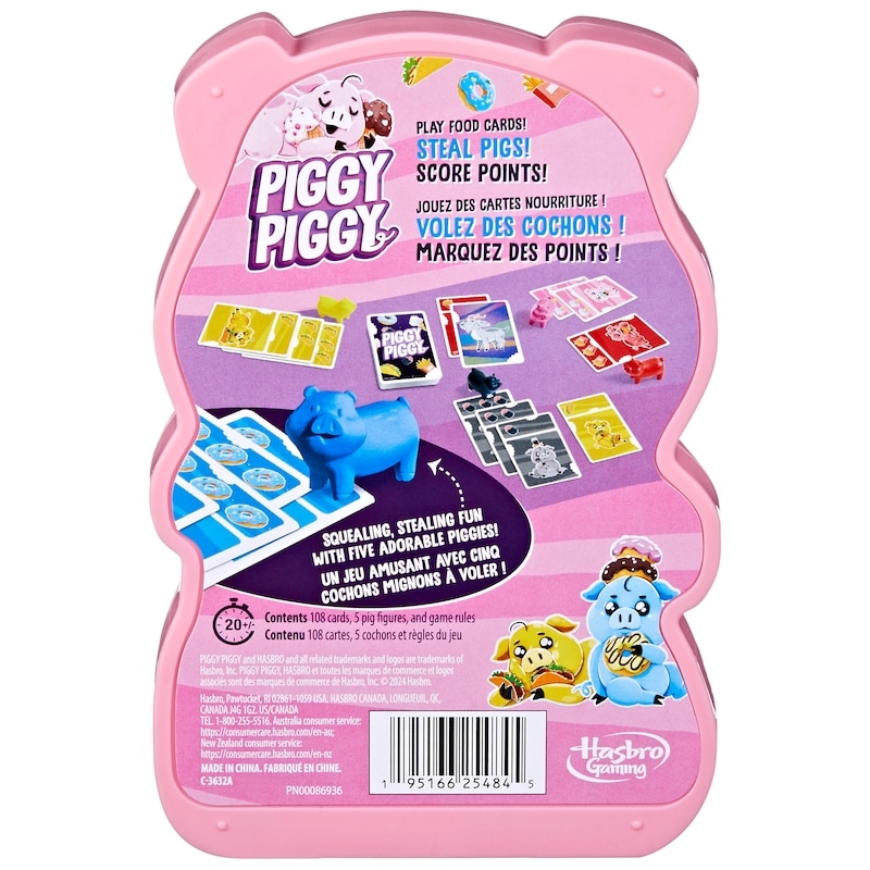 Piggy Piggy Game, Fun Family Card Games for 2 to 6 Players, Ages 7+