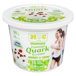 Mc Dairy Fromage quark organique écrémé 0.6% m.g. 500 g, 1,20 $/100g