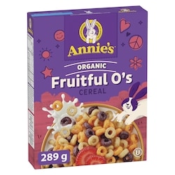 Annie's Organic Fruitful O's Breakfast Cereal, Gluten Free and Whole Grain 289 g, $2.25/100g
