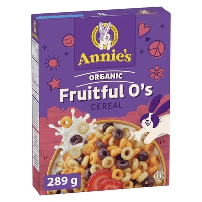 Annie's Organic Fruitful O's Breakfast Cereal, Gluten Free and Whole Grain 289 g, $2.25/100g