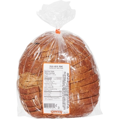 Snowdon Bakery Pumpernickel Bread Round 625 g, $0.80/100g