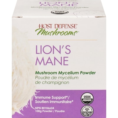 Host Defense Mushrooms Mushroom Mycelium Powder Lion's Mane 1 ea, $54.99/1ea