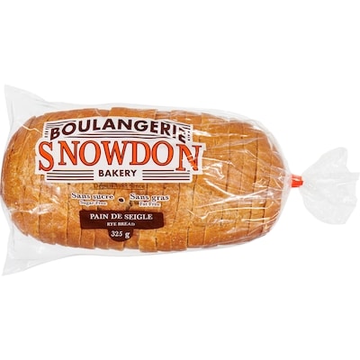 Snowdon Bakery Rye Bread 325 g, $1.08/100g