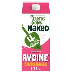Earth’s Own Sans gluten Boisson à l’avoine Naked Originale 1.75 l, 0,30 $/100ml