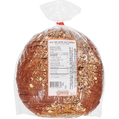 Snowdon Bakery Pain des alpes multicéréal 625 g, 0,80 $/100g