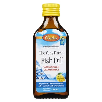 Carlson The Very Finest Fish Oil Lemon Flavour 200 ml, $21.00/100ml