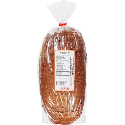 Snowdon Bakery Black Bread Long 625 g, $0.77/100g