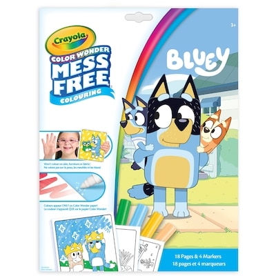 Crayola Pages et marqueurs Color Wonder Bluey 1 ea, 8,00 $/1ch