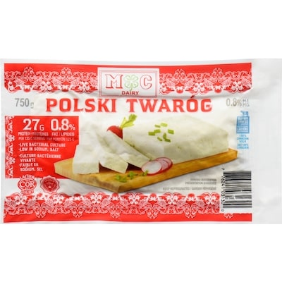 Mc Dairy Polski twaróg 0.8% m.g. 750 g, 1,60 $/100g