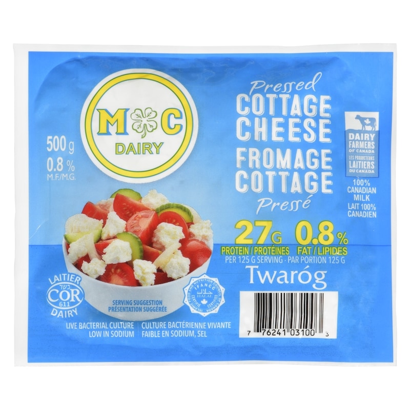 Cottage Cheese Pressed 0.8 % M.F.