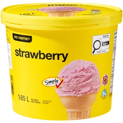 No Name Strawberry Ice Milk 1.65 l, $0.24/100ml
