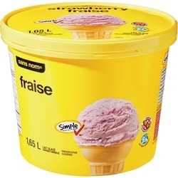Lait glacé aux fraises