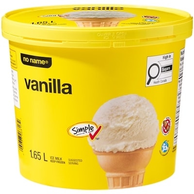 No Name Vanilla Ice Milk 1.65 l, $0.24/100ml