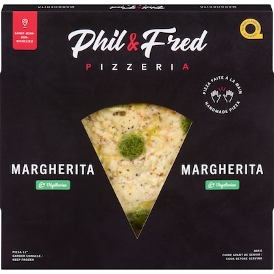 Phil & Fred Pizza 12" margherita 804 g, 2,36 $/100g