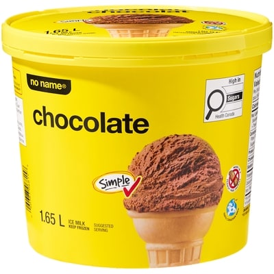 No Name Chocolate Ice Milk 1.65 l, $0.24/100ml