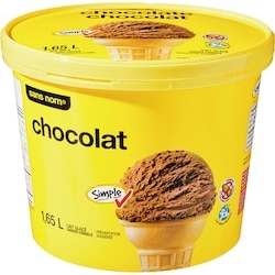 Sans Nom Lait glacé au chocolat 1.65 l, 0,24 $/100ml