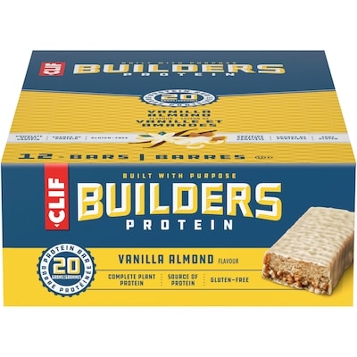 CLIF BUILDERS Protein Bars, Vanilla Almond Flavour, 20 g of Protein 68 g, $4.40/100g