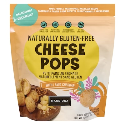 Mandioca Naturally Gluten-Free Cheese Pops With Cheddar 360 g, $2.08/100g