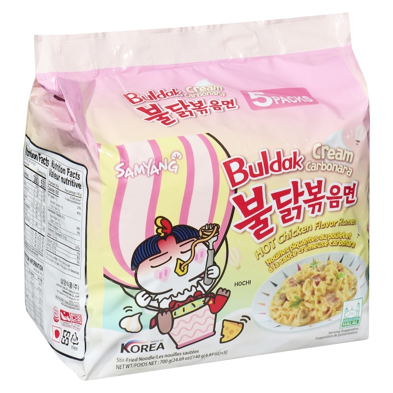 Buldak Stir-Fried Noodle Cream Carbonara Hot Chicken Flavor Ramen