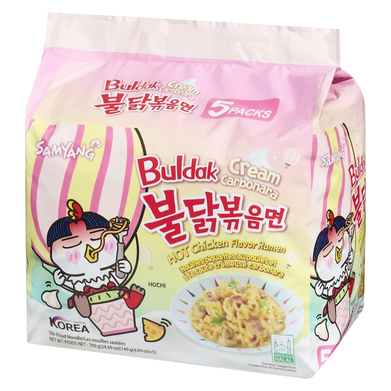 Buldak Stir-Fried Noodle Cream Carbonara Hot Chicken Flavor Ramen