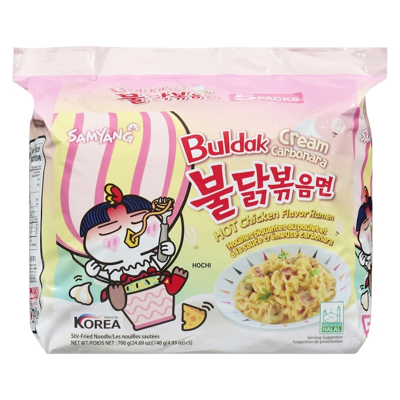 Buldak Stir-Fried Noodle Cream Carbonara Hot Chicken Flavor Ramen