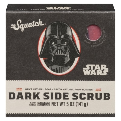 DR.Squatch Men's Natural Soap Star Wars Dark Side Scrub Limited Edition 141.7 g, $7.06/100g