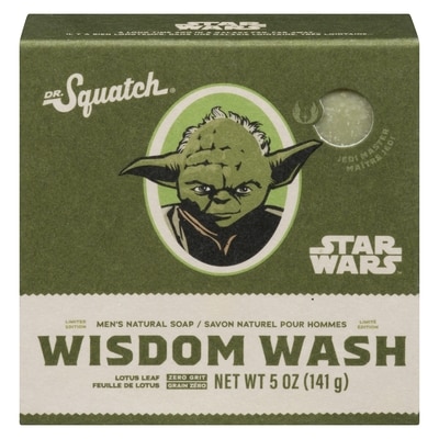 DR.Squatch Men's Natural Soap Stars Wars Wisdom Wash Limited Edition 141.7 g, $7.06/100g