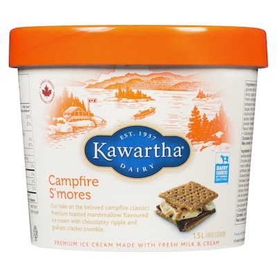Premium Ice Cream Made With Fresh Milk & Cream Campfire S'mores