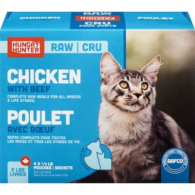 Hungry Hunter Raw Cat Food Chicken With Beef 908 g, $1.43/100g