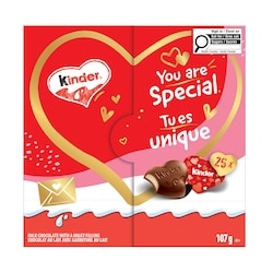 Kinder & Love Mini, 25 Mini Chocolate Hearts, Valentines Chocolates 107 g, $7.01/100g