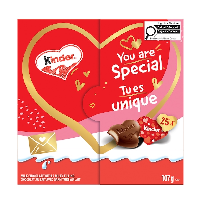 & Love Mini, 25 Mini Chocolate Hearts, Valentines Chocolates