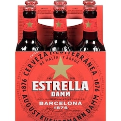 Estrella Damm Beer (ID required at pick-up) 6x330.0 ml, $0.76/100ml