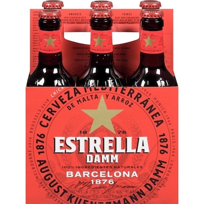 Estrella Damm Bière (Pièce d’identité requise au moment du ramassage) 6x330.0 ml, 0,76 $/100ml